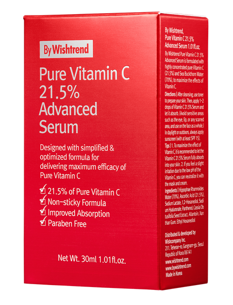 Par Wishtrend Pure Vitamin C 21,5% de sérum avancé